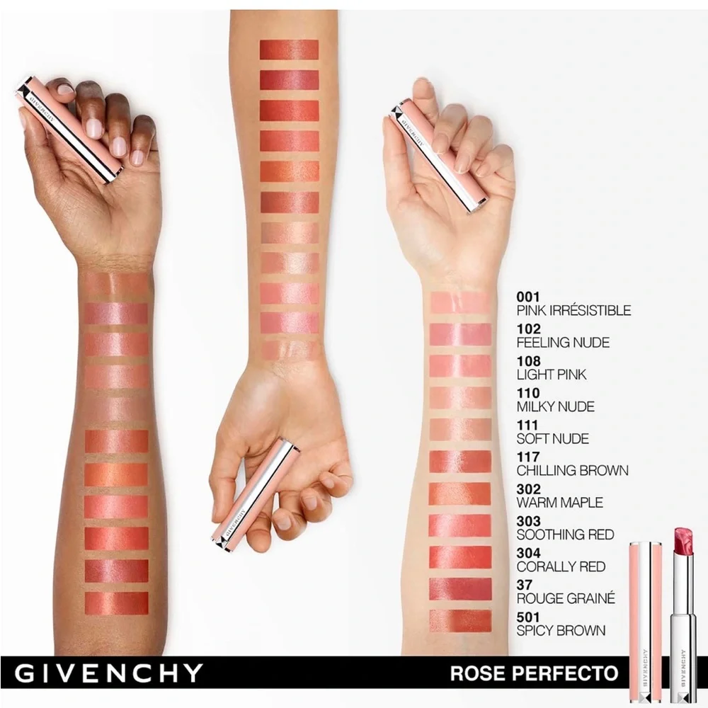 Givenchy Le Rose Perfecto Beautifying Lip Balm Mini Trial Size NWOB